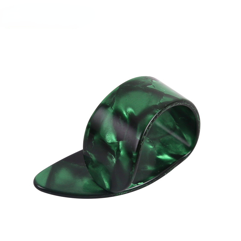 4 STUKS Rechterhand Duim Vinger Plectrums Rechter Set van Vingernagels Vingerstijl Pijnpreventie Vinger Wijsvinger: green