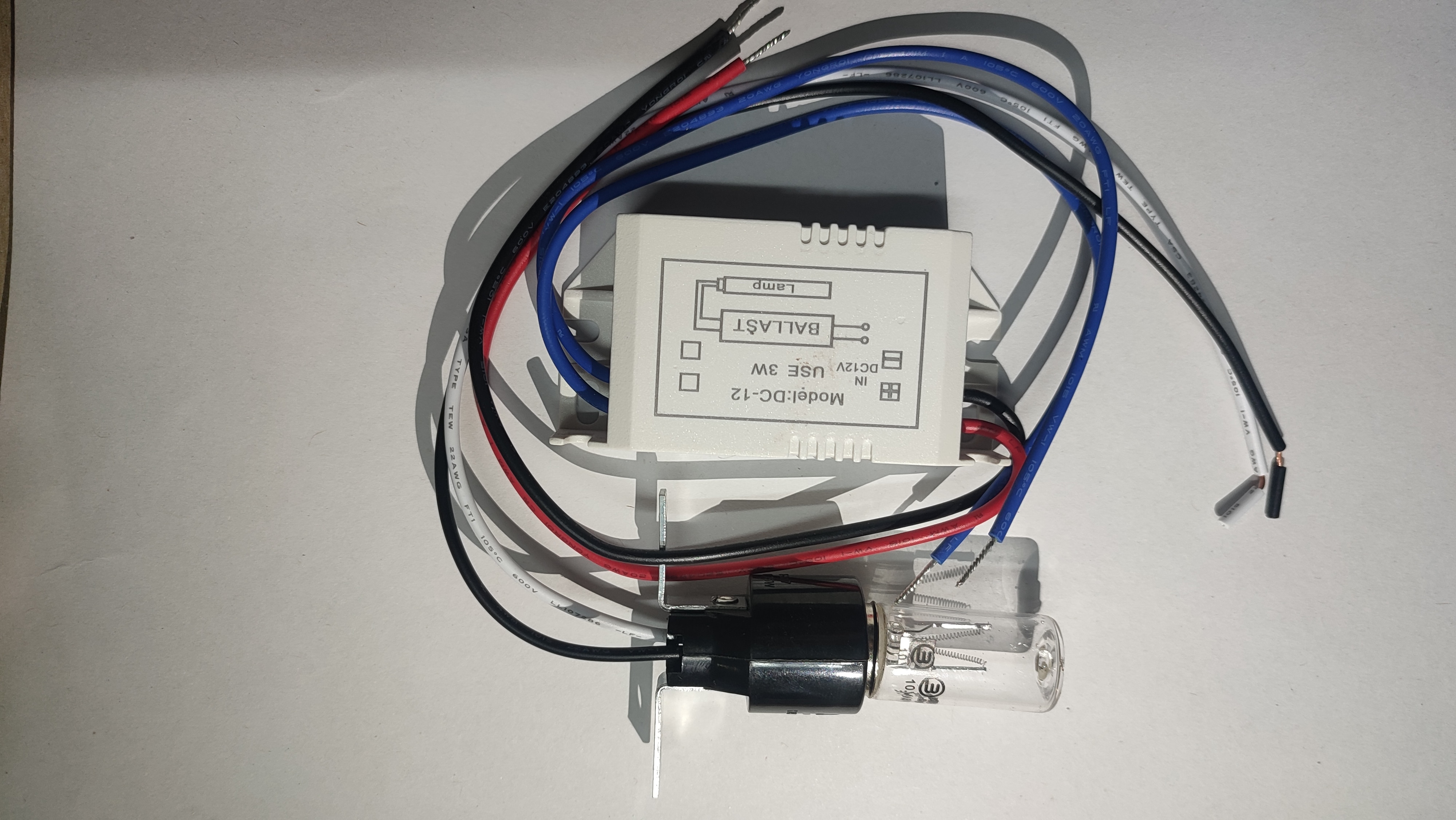 Snowlight UVC 254nm GTL2 GTL3 10V3W nano UV lampe startseite trocknen Gestell, zahnbürste Kasten. Schuh desinfektion lampe (DC 12V einstellen)