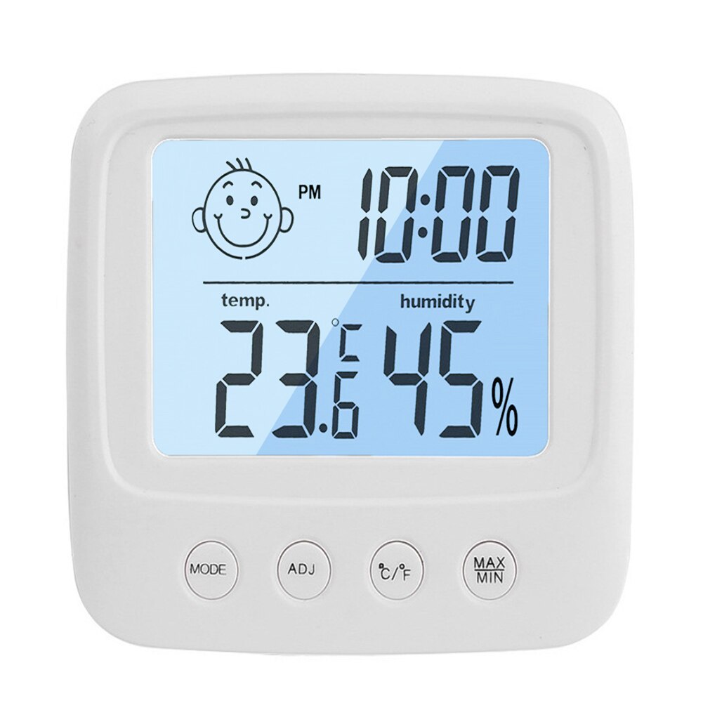 LCD Digital Temperature Humidity Meter Backlight Home Indoor Electronic Thermometer Hygrometer Gauge Weather Station Baby Room: Default Title