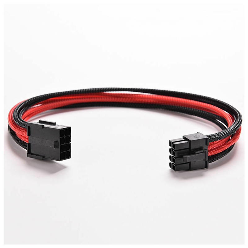 8 Pin to 6Pin + 2 Pin 30cm ATX Board PSU Power Supply Extension Cable Wire 8 Pin ATX PSU Extension Cable (30CM)