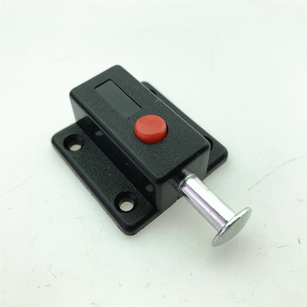 Plastic Automatic Button Latch Spring Latch Stainless Steel Latch Lock Wooden Door Latch Door Pin