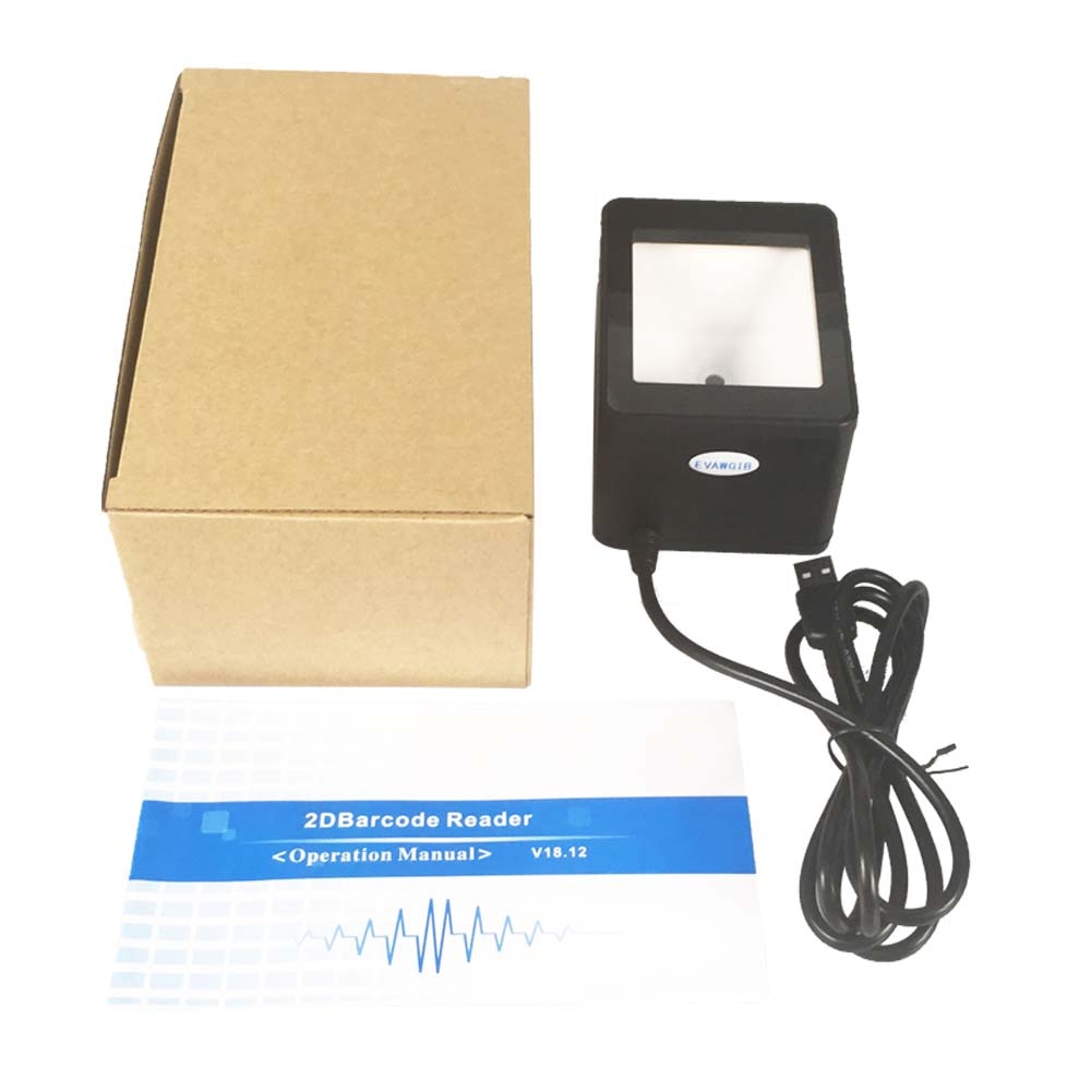 Barcode Scanner Cheapest Desktop High-end Payment Box Wired QR Code 2D CMOS Barcode Scanner USB Interface Barcode reader