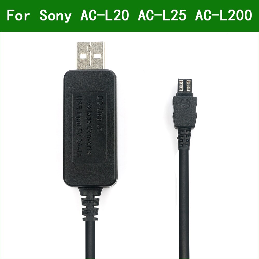 5V USB AC-L20 AC-L25 AC-L200 Power Adapter Charger Supply Cable For Sony HDR XR260 XR350 XR350E XR550 XR550E HXR-MC50 L25 L200