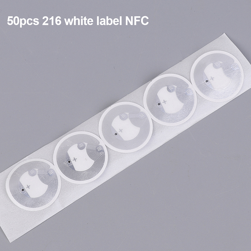 1/20/50 sztuk NFC etykiety naklejki odznaki naklejki etykiety RFID elektroniczny etykietka wielokrotnego zapisu tajny klucz naklejka tagi NFC: lekki niebieski