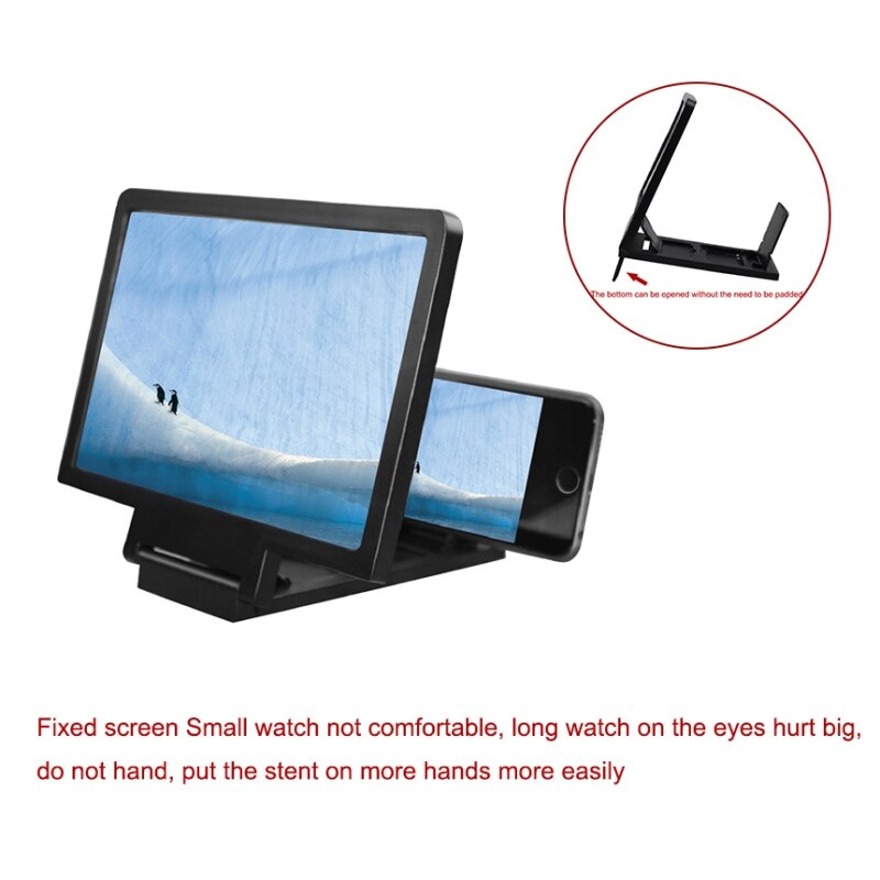 Magnifying glass for cell phone magnifier Eyes Protection Holder Whosale 3D Screen Amplifier screen magnifier for smartphone