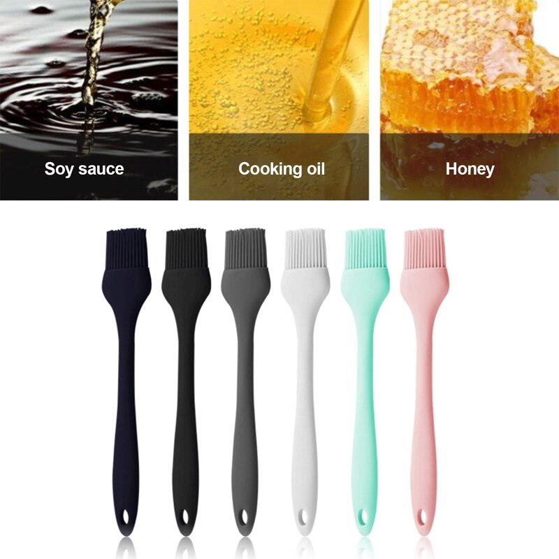 Brocha aplicadora de aceite para repostería de silicona para repostería de pan pastel, utensilios de cocina para barbacoa, herramientas de seguridad para barbacoa, 1 unidad
