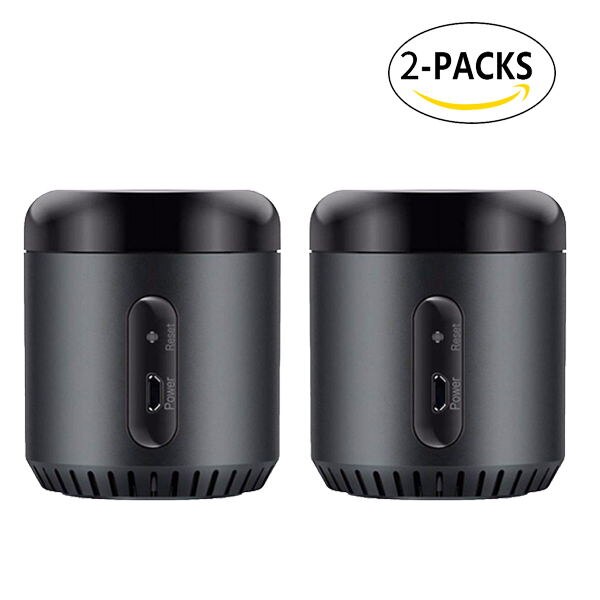 BroadLink RM4C Mini Universal IR Remote - Smart Home Automation - Works with Alexa & Google Assistant: RM MINI3 2 pcs