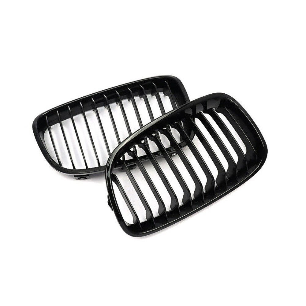 Parrilla delantera para BMW de coche 1 serie F20 coche mate brillo negro M Estilo frontal riñón doble rejilla conjunto de rejillas de carreras