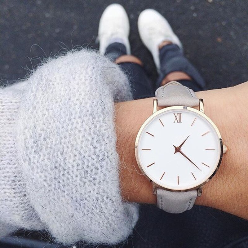 Zegarek Damski Simple Women Watches Woman Ladies Casual Leather Quartz Watch Woman Clock Relogio Feminino Montre Femme