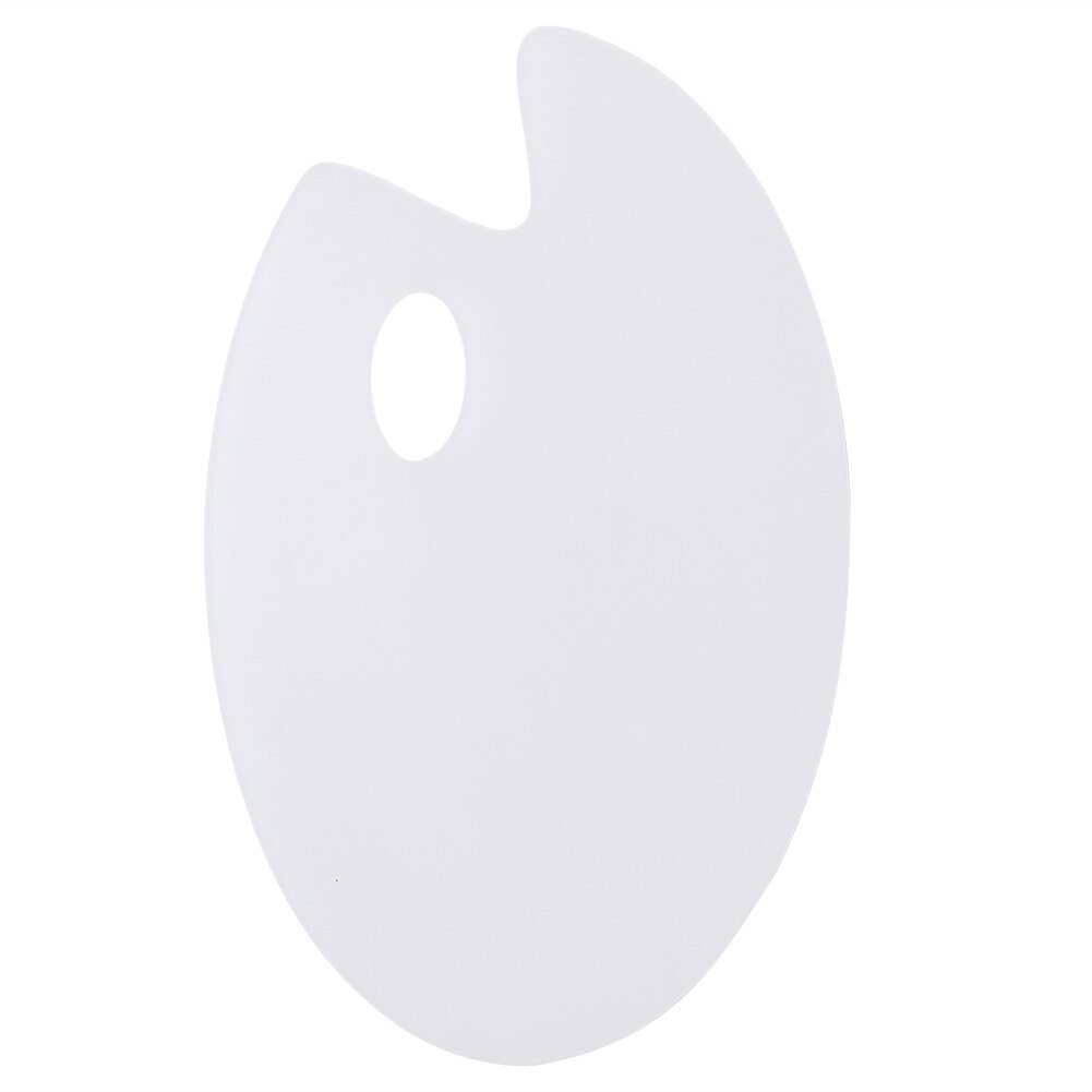 1PC Plastic Clear Oval Painting Palette Drawing Watercolor Mixing Board Pallet Drawing Tray Pallet for Painters Fine Artists Use