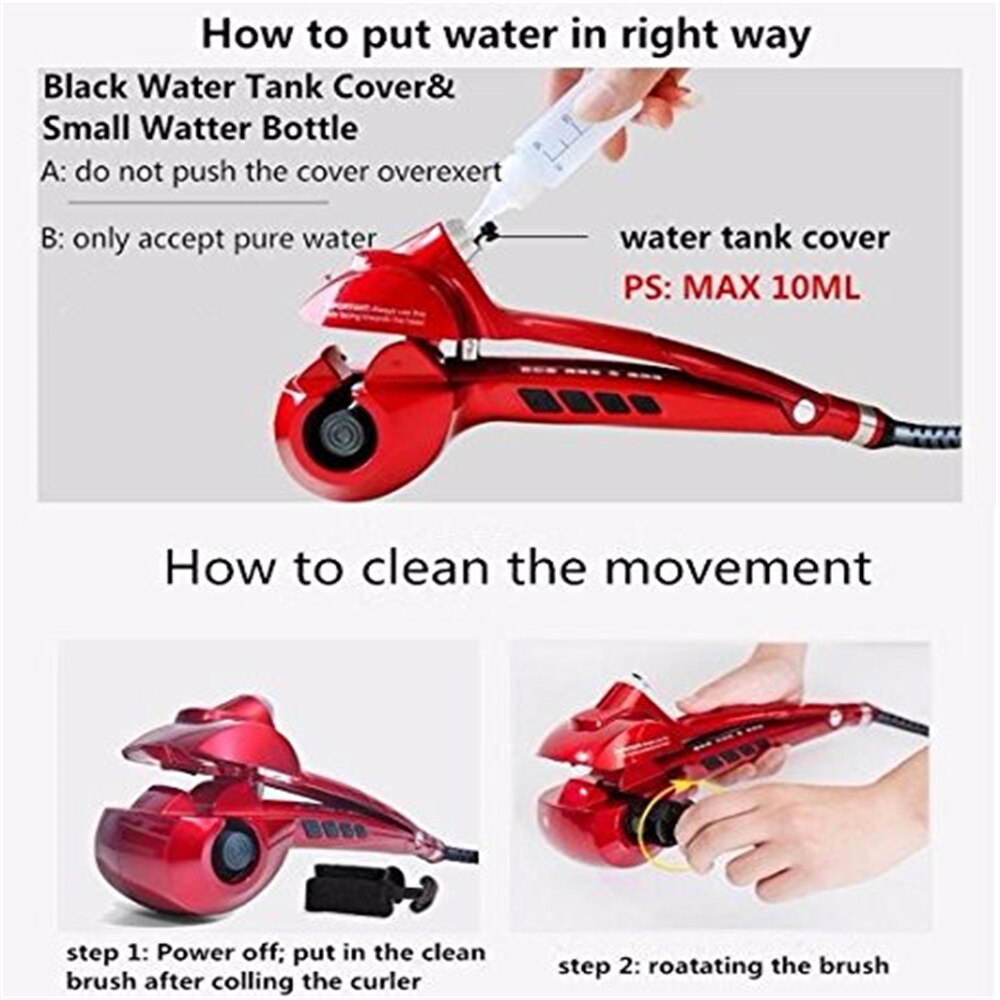 Steam Automatic Hair Curler Rotating Curling Iron Negation Lon Hair Waver Hair Crimper Curls Tongs Hair Curl Tools