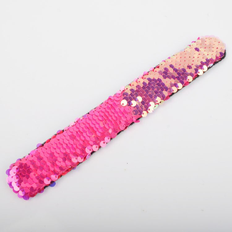 Skinnende glitter pailletter armbånd armbånd syning farve cirkel slap armbånd til børn piger børns julefest smykker: 1