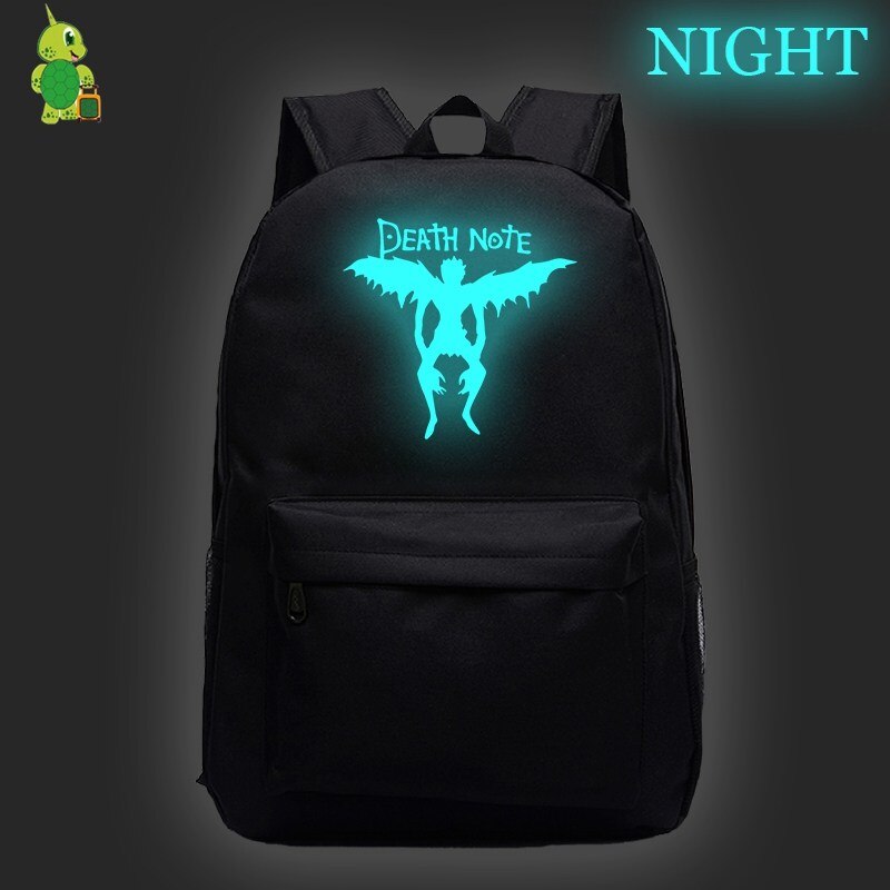 Death Note-mochila informal para ordenador portátil, morral escolar para adolescentes, niñas y niños, bolsos de hombro de viaje a la , bolsas de libros para niños: 801-Note3y-5