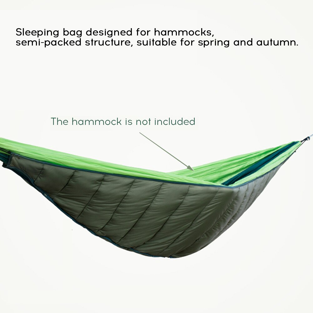 Hamaca de algodón ultraligero cubierta superior térmica bolsa de hamaca para dormir invierno cálido bajo manta de edredón hamaca algodón para exterior