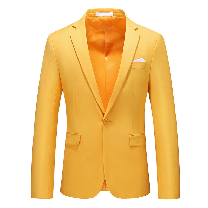 MOGU Reine Farbe männer Blazer Eine Geschmack schlank passen Hochzeit Kleid Für Männliche Neue lässig Blazer Asiatische Größe 5XL Anzug Jacke