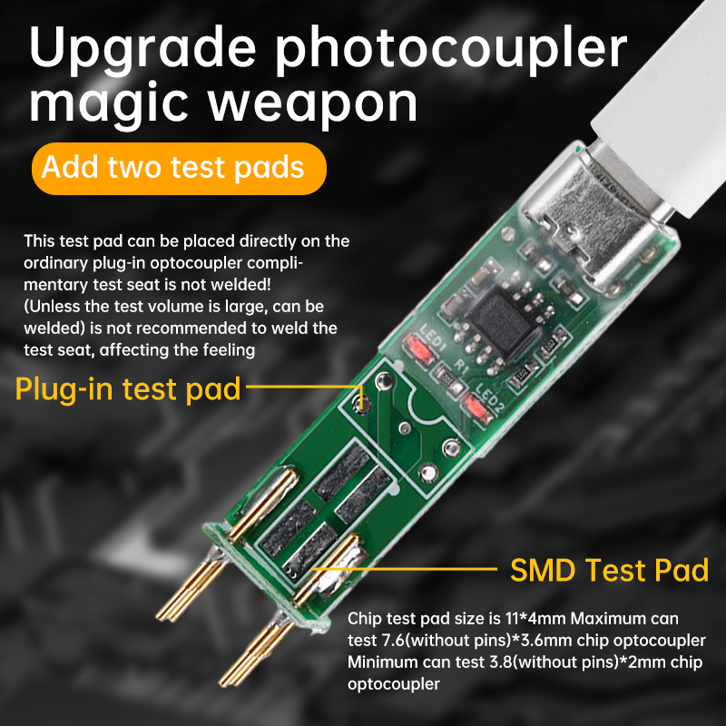 Probador de optoacoplador, herramienta de detección de prueba de optoacoplador, módulo de prueba en línea, herramienta de reparación electrónica de optoacoplador