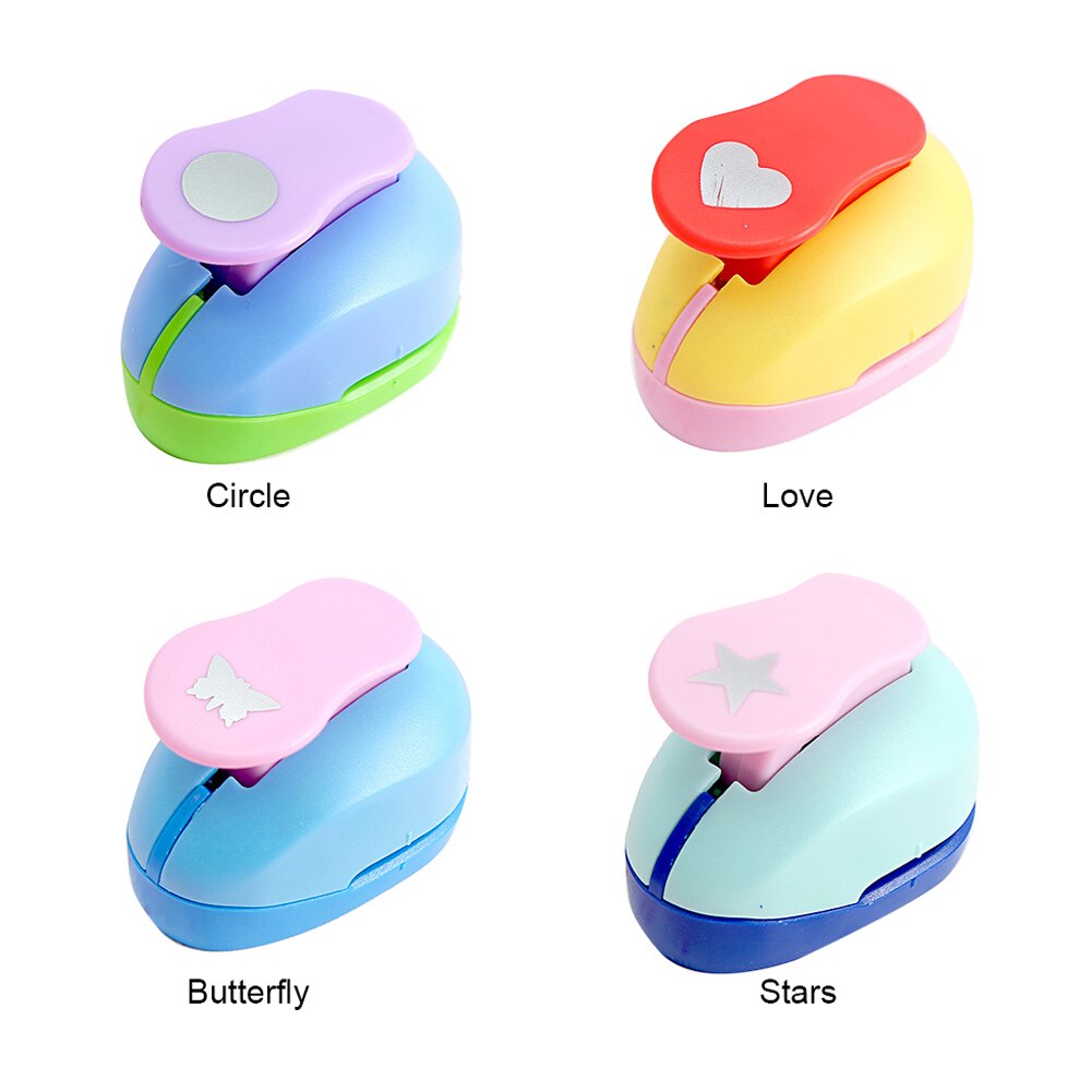 Hole Paper Craft Greeting Card Decorative Different Pattern Lever Punch DIY Art Cute Handmade For Kids Scrapbooking