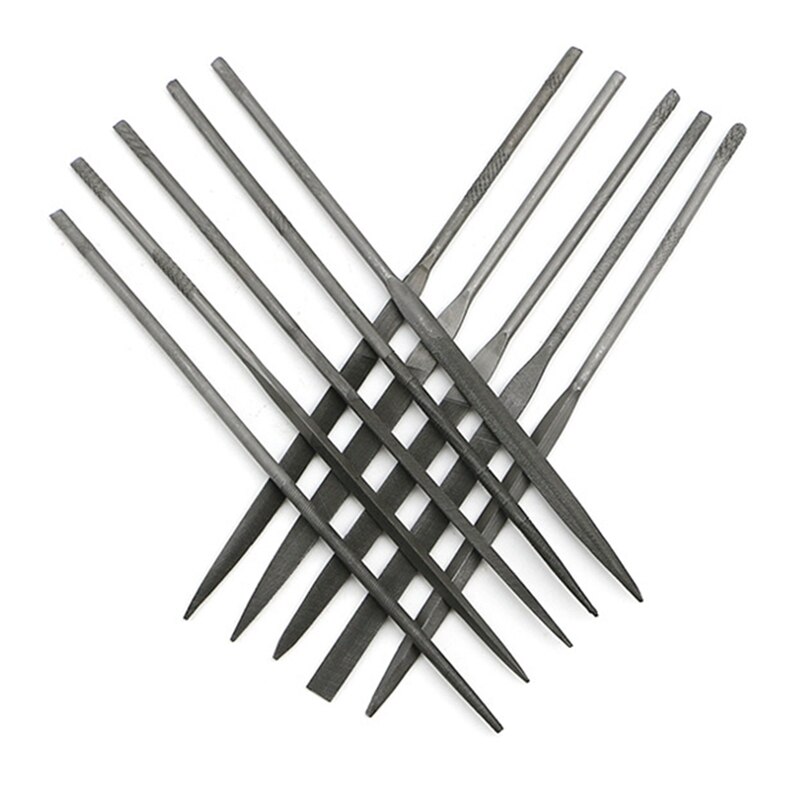 Jeu de limes à petites aiguilles de 140mm, 10 pièces, outils de bijouterie, perles, artisanat de bricolage, sculpture, outil de coupe et de réparation