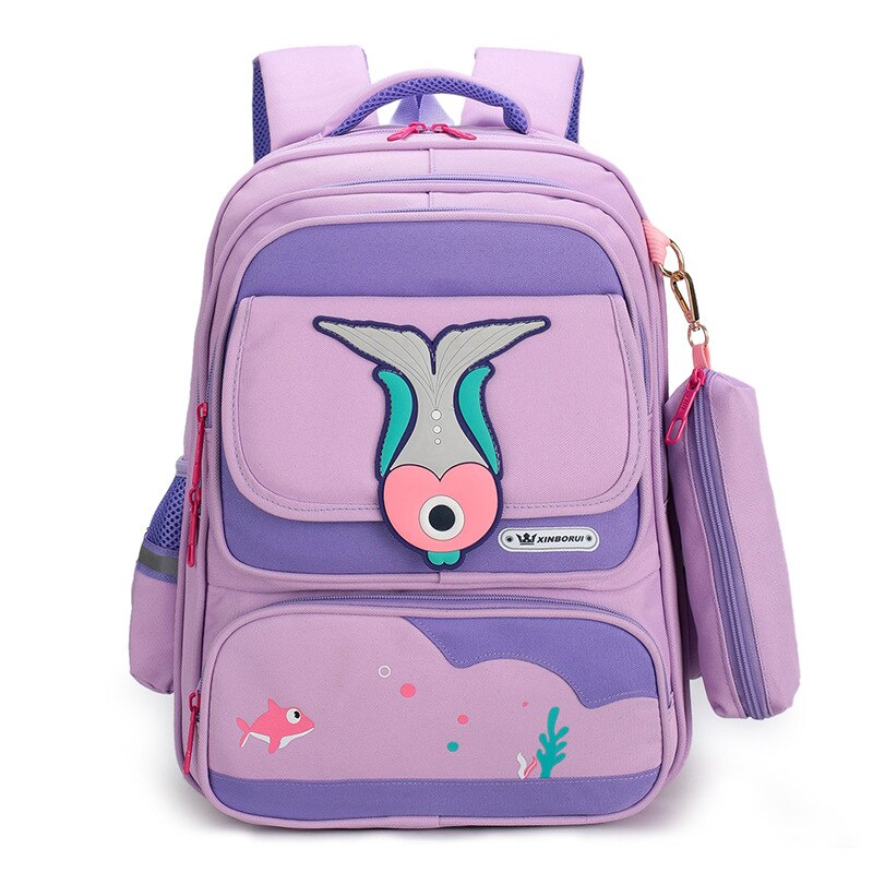 Children School Bags Girls Boys kids Backpack Primary School Backpacks kids Orthopedic backpack schoolbags Mochila Infantil: purple