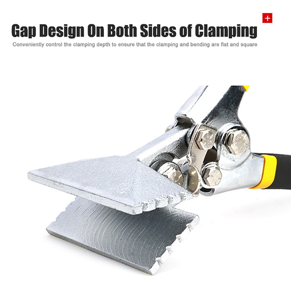 Sheet Metal Hand Seamer 3 Inch Straight Jaw Manual Metal Bender Tool Sheet Metal Bending Pliers Flattening Tool