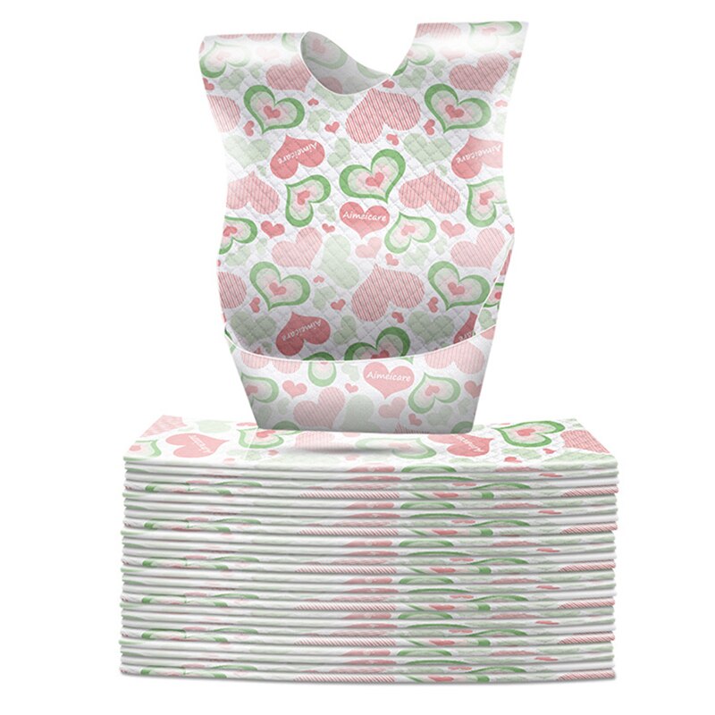 25 Stks/pak Wegwerp Baby Slabbetjes Voor Jongen Meisje Bandana Bib Burp Doek Baby Sjaal Maaltijd Kraag Draagbare Geen-Wassen waterdichte Bib