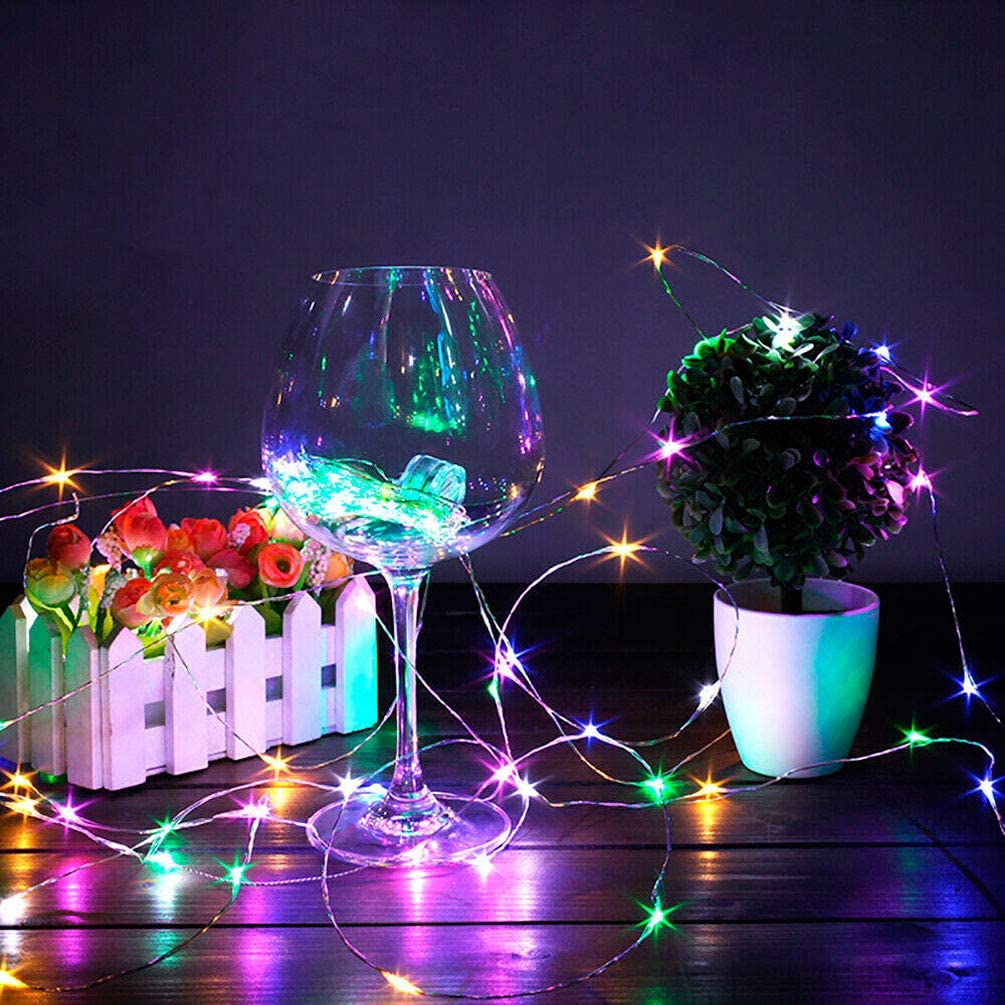 5pcs 2m 1m 10 20leds Weinflasche Lichterkette Solarenergie Kupferdraht Lichterketten Korkform Weihnachts lampe für Party dekor