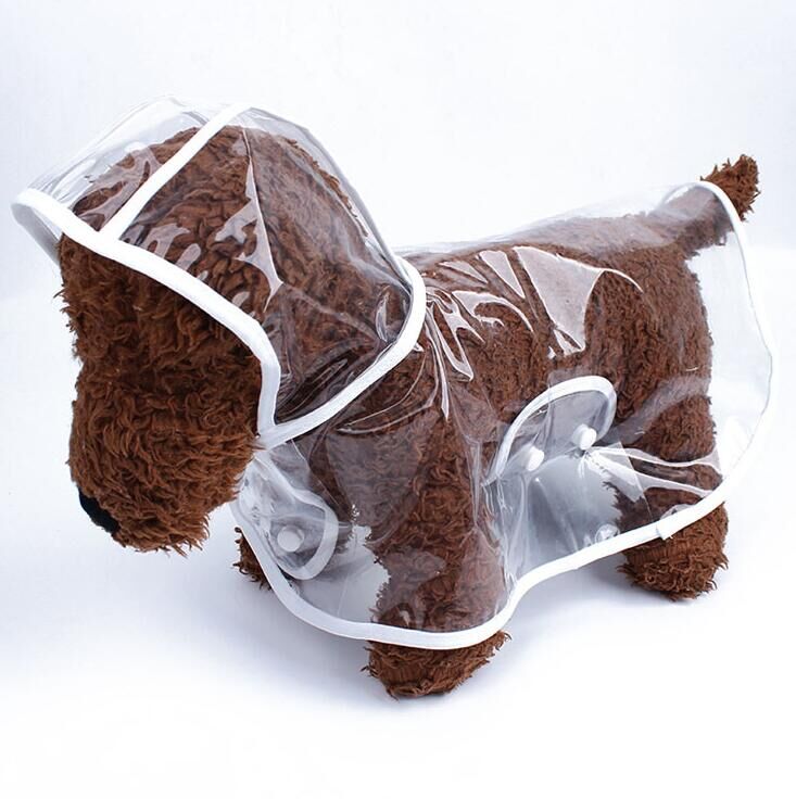 Prodotti per animali domestici impermeabile del cane vestiti cappotto trasparente cane pioggia slicker impermeabile cani tuta tuta abbigliamento per cani XS S M L taglia XL