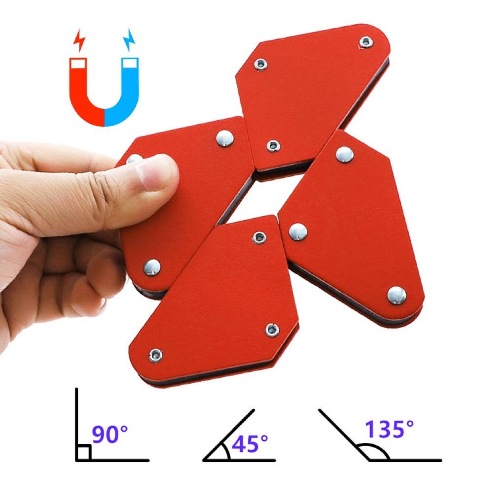 1 stk 45-135 grader magnetisk svejsevinkel holder trekant positioner fikseringsværktøj svejsning magnetisk vinkel fast positioner