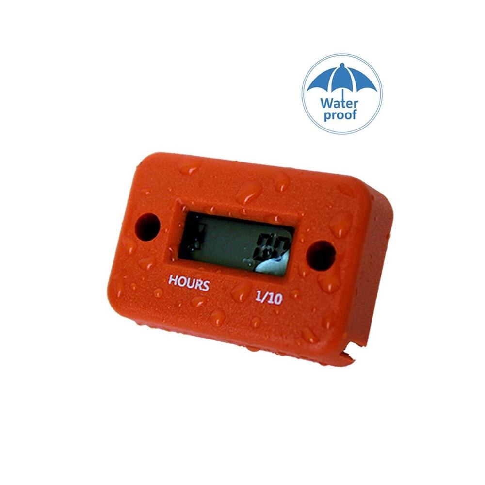 LCD Digital Hour Meter Vibration Activated - Waterproof For Lawn Mowers, Generators, Equipment