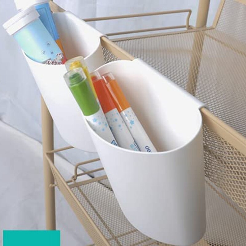4 Pieces of Skin Management Cart Small Hanging Bucket Beauty Salon Hanging Basket Portable Storage Basket Tool