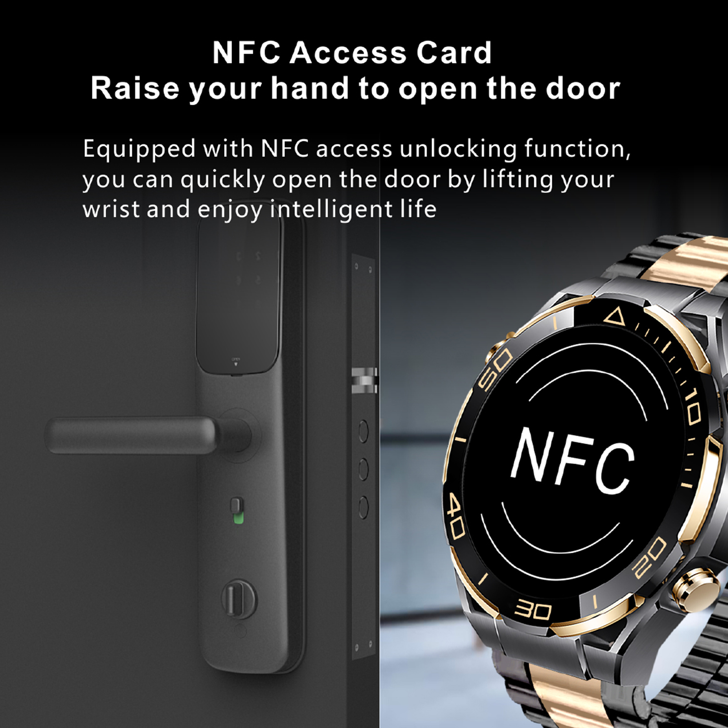 Nowy inteligentny zegarek sportowy dla mężczyzn 420mAh Kompas GPS NFC BT Monitorowanie tętna Smartwatch dla Huawei 2025 sprytny zegarek