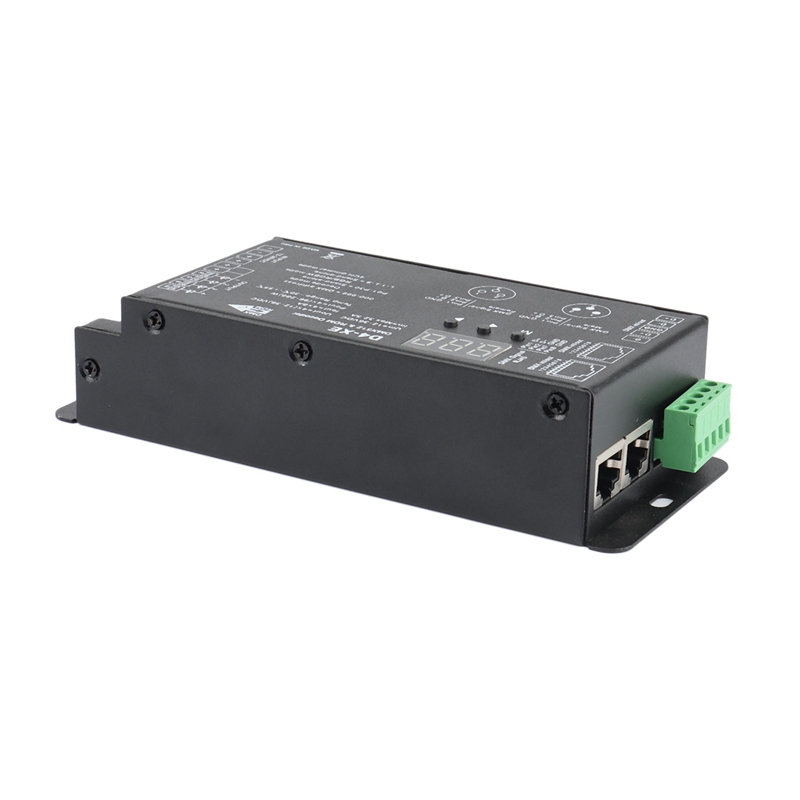 D4-XE 4CH Pwm Constante Spanning Cv DMX512 Rdm Led Decoder Controller Met Digitale Display XLR3 RJ45 DC12V 24V 36V