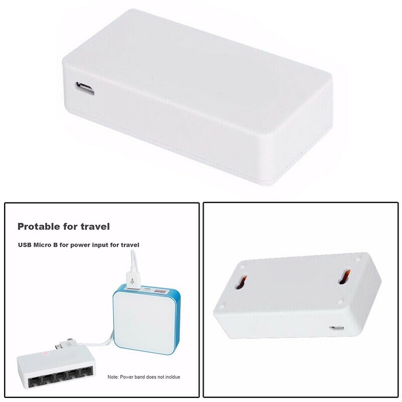 5 puertos Mini Ethernet RJ45 10/100Mbps red interruptor Hub de viaje portátil Lan Hub para PC PS4 XBOX NS interruptor