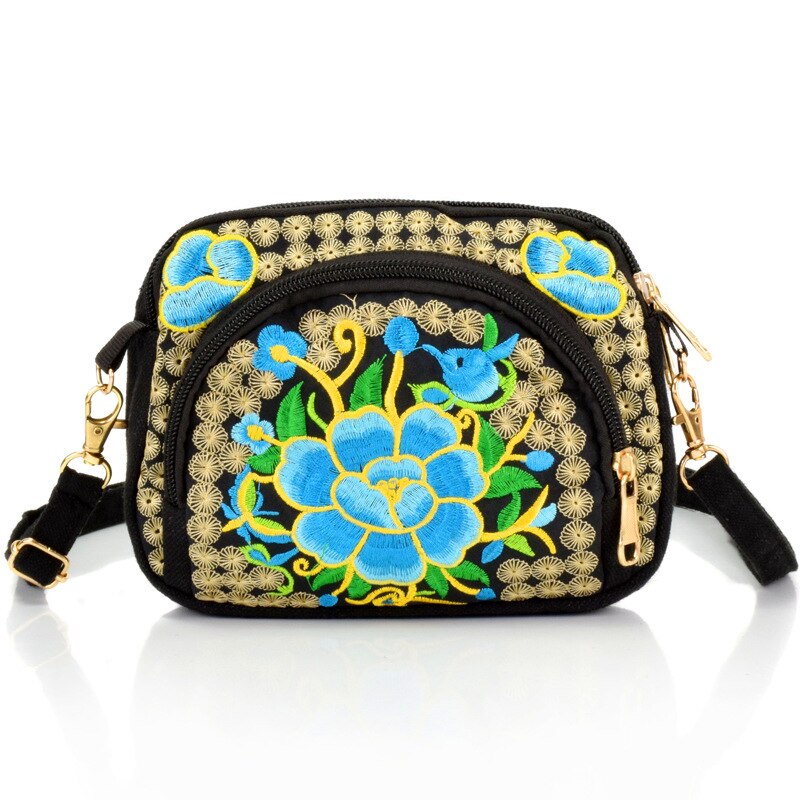 Retro Vintage Embroidery Boho Tote Messenger National Style Ethnic Shoulder Bag Tassel Tote Messenger Bag Hippie Crossbody