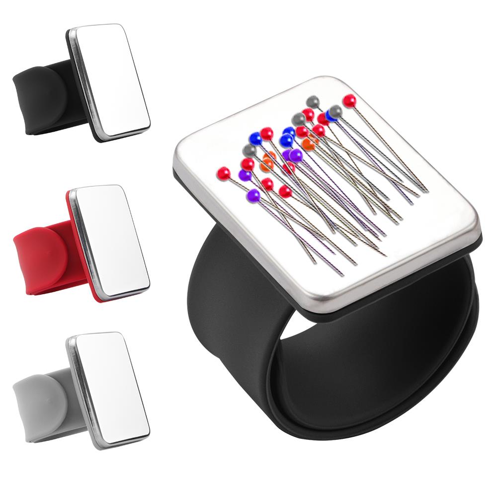 Pin Kussen Holder Magnetische Naaien Speldenkussen Polsband Quilten Naaien Pinnen Siliconen Polsband Armband 3 Kleuren