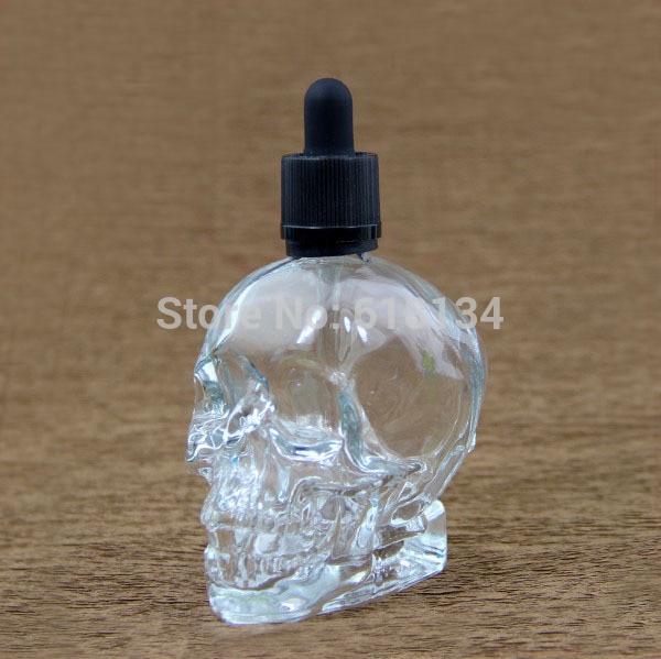 120 ml glas schedel fles 1 stks transparant glas schedel druppelflesje door luchtpost