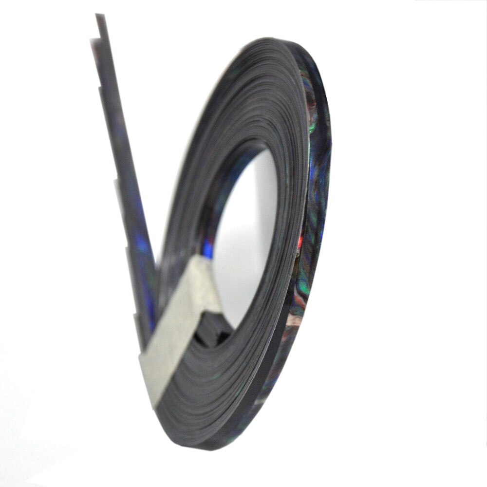 10pcs/lot 5mm x 1000mm Celluloid Strips Guitar Binding Purfling Edging Multi Colors: Blue Seashell