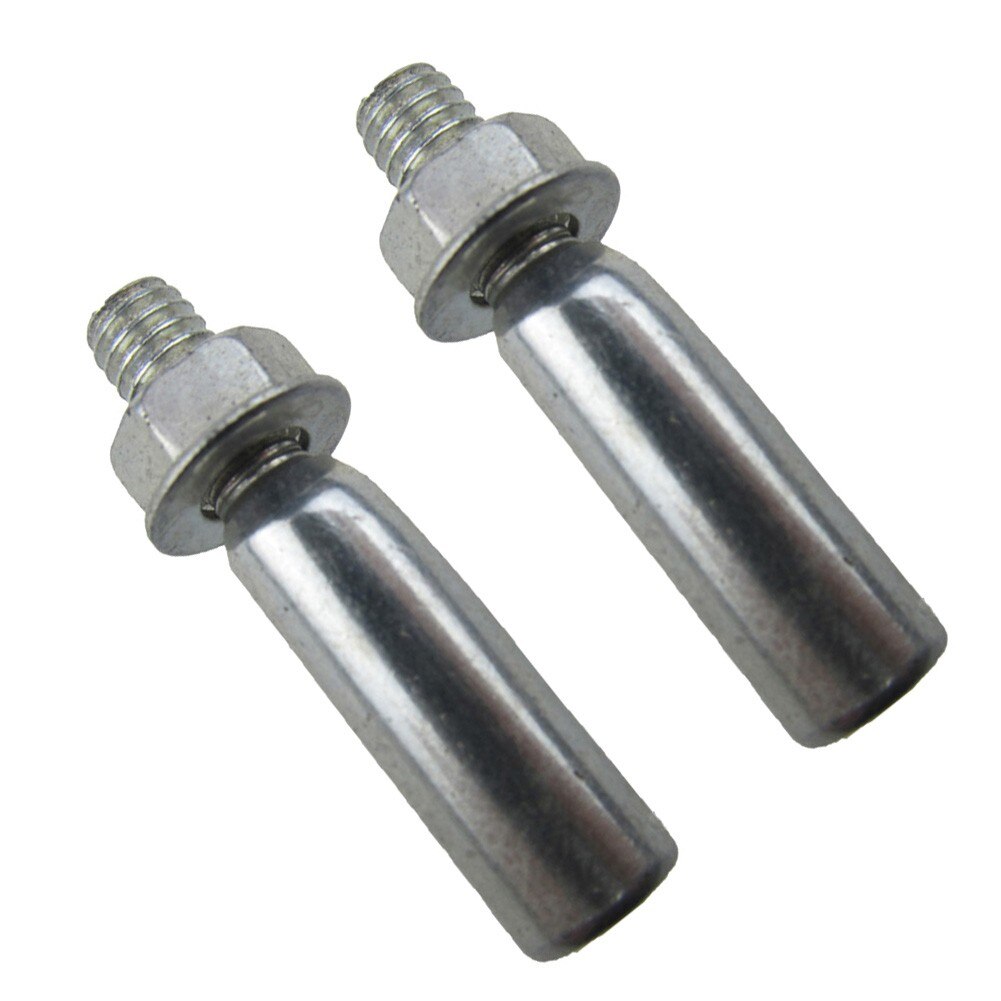 2 stk sykkelpinner med muttere skiver stål krank kile 9.5 mm faste krankringpinner for bunnbrakett sykkel fast krankring pinne