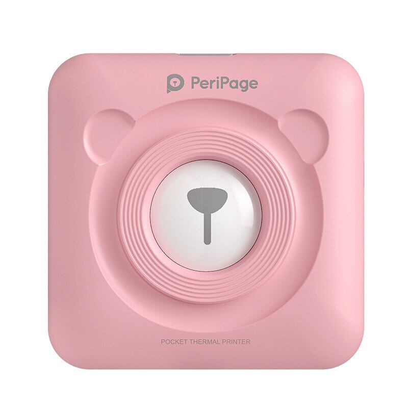Peripage  a6 mini bærbare fotoskriveren øyeblikks bilde lommeskriver 58 mm utskrift trådløs bluetooth android ios skrivere: Rosa