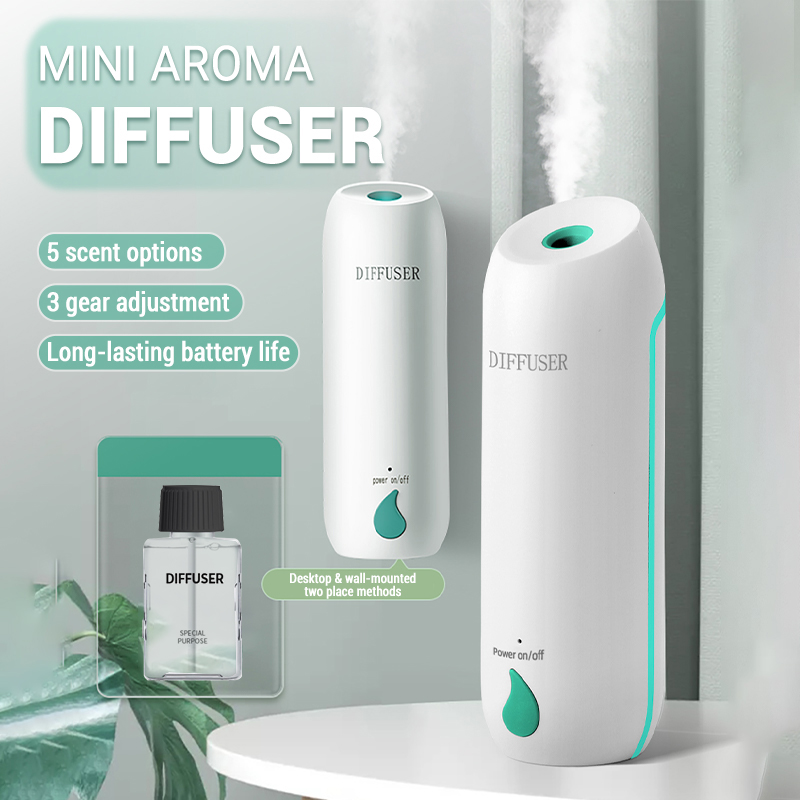 Diffusore di aromi a parete 3 modalità Diffusore di oli essenziali Ricaricabile Atomizzazione ad ultrasuoni Aromaterapia Umidificatore Casa