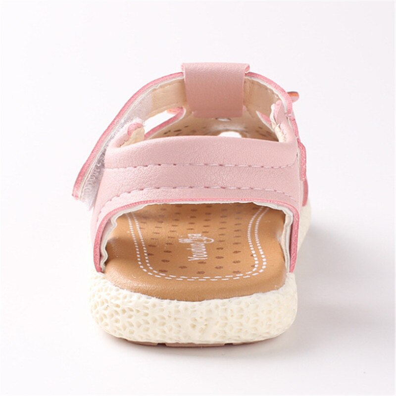 Baby Girls Shoes Summer Flower Sandals Toddler Kids Shoes For Girls Princess Hollow out Soft Leather Tenis infantil Size 15-25