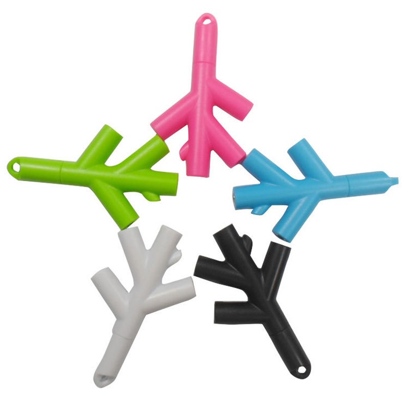 Audio Splitter Y Jack Male To 4 Female M/F 3.5mm Stereo Cable Adapter for Earphone Headphones Mobile Phone PC MP3 MP4