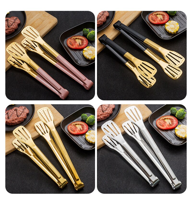 Kitchen Tool Gadgets Utensils Barbecue Bbq Steak Bake Bread Food Clip Accessories Stainless Steel Utensilios Cocina Pinzas Cocin