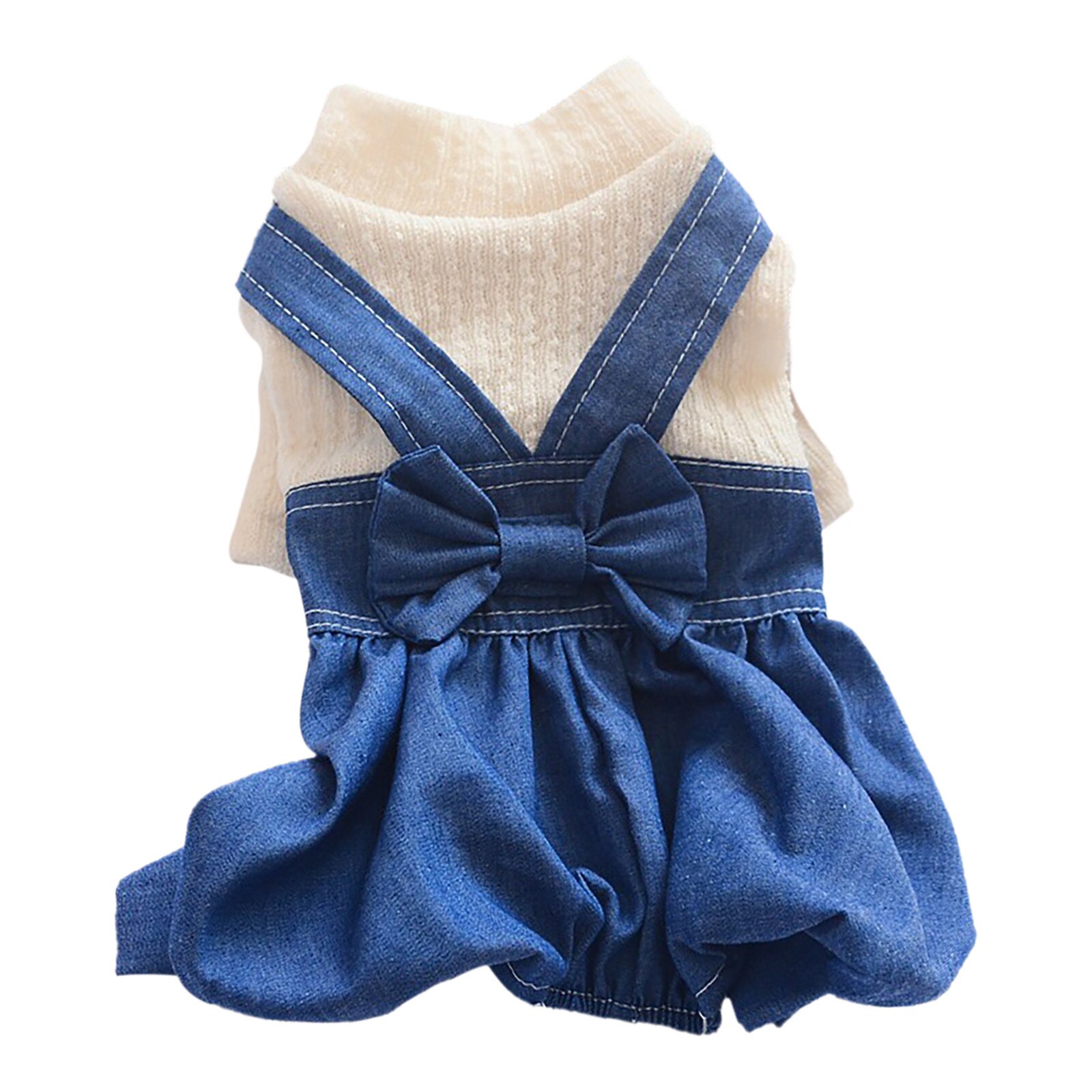 Huisdier Kat En Hond Lente En Zomer Boog Denim Rok Set Katoen Broek Prinses Rok Partij X8