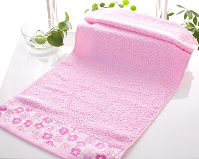 SBB 32 strengen van bamboevezel Handdoek Gezicht Handdoek pruimenbloesem Zachte Handdoek Set 100g 33*75: Roze