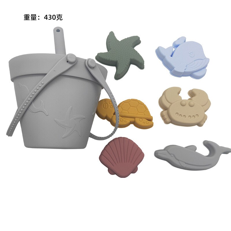 Summer Beach Toys Ins Style Soft Silicone Animal Model Sandbox Set Beach Play Swimming Sand Water Game Play Outdoor Toy For Baby: ATS200116F