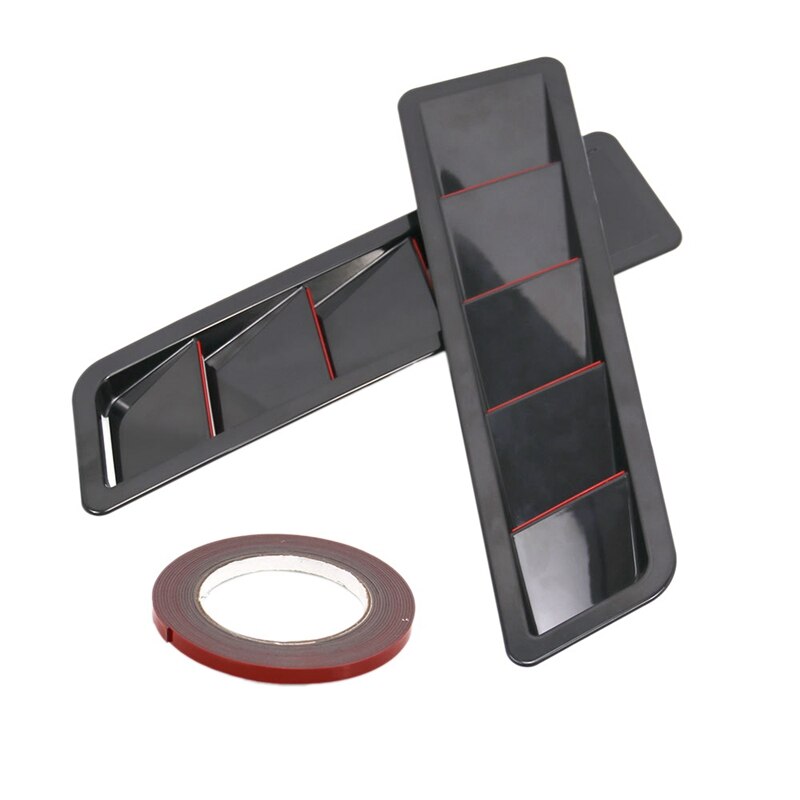 Hoods Vents Motorkap Cover Hood Scoop Cars Koude Air Flow Intake Montage Lamellen Cooling Intakes Vent Cover: Black