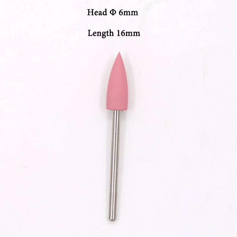Brocas de silicona de goma de carburo para manicura, pedicura, manicura, máquina fresadora para manicura, lima de uñas