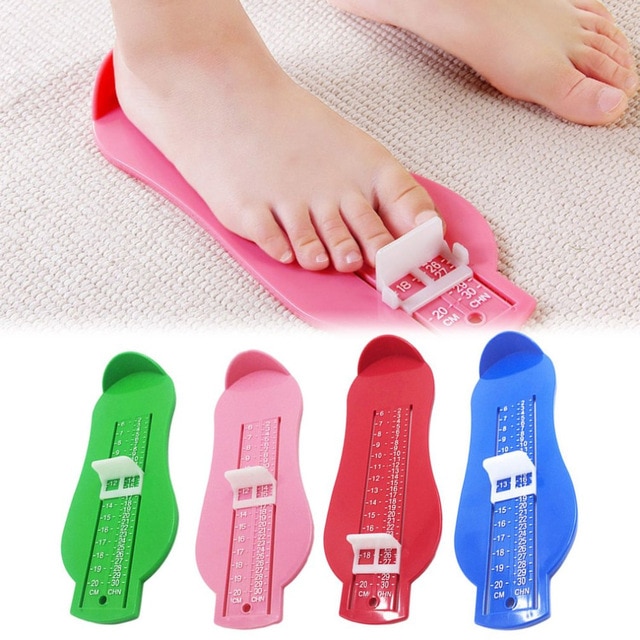 0-30cm baby fodmåler linealværktøj sko størrelse hjælper 18-50 euro størrelse fodmåler baby børn fodmåling tilfældig farve