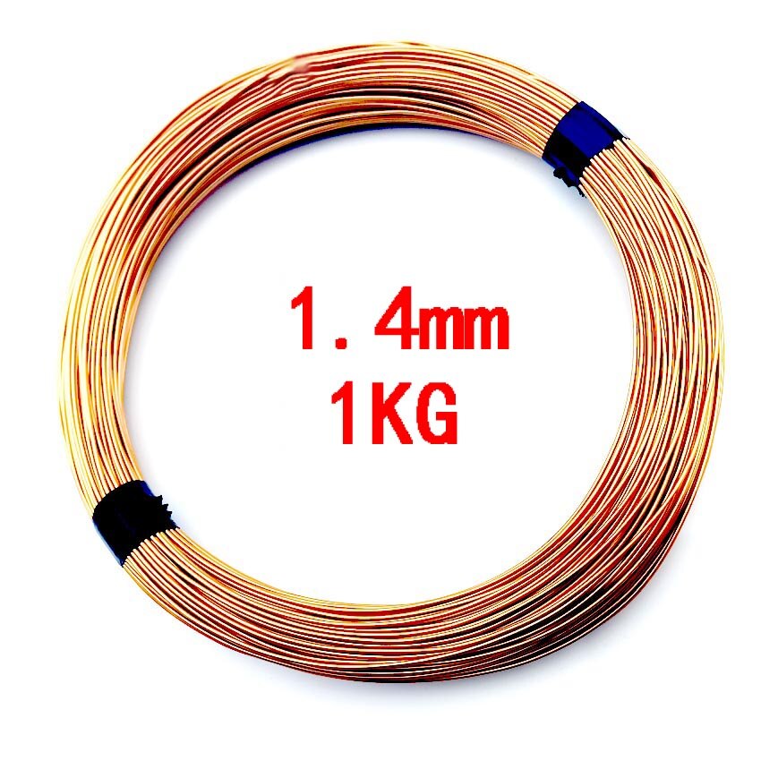 1kg 0,1mm 0,25mm 0,5mm 0,65mm 1,3mm de alambre de cobre Alambre de alambre de cobre esmaltado, alambre bobinado de la bobina de alambre de cobre Alambre de alambre bobinado: 1.4mm 1kg